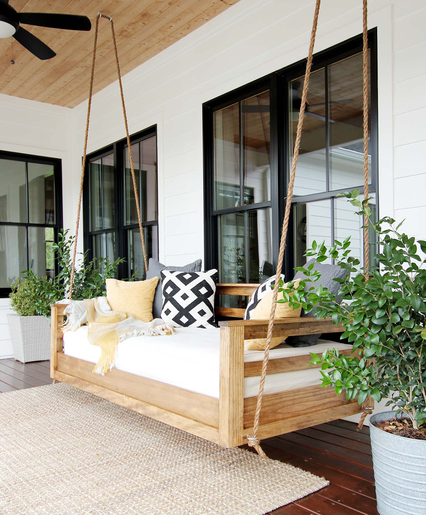 12 Porch Swing Plans: How To Build and Hang a Porch Swing