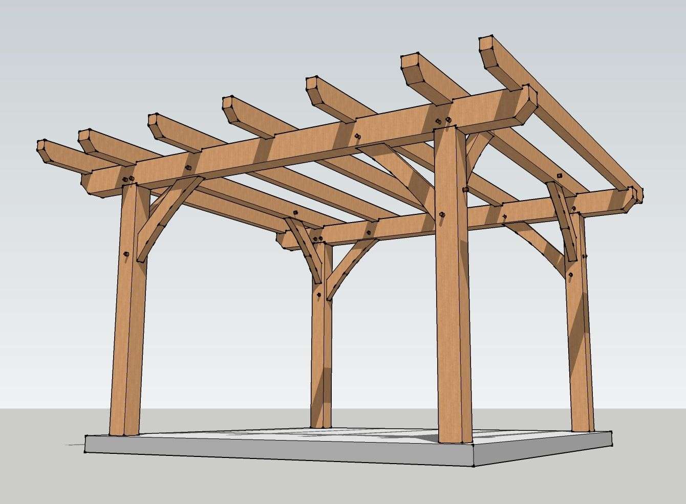 12x12 Timber Frame Pergola Diy Pergola Plans Uk Modern ...