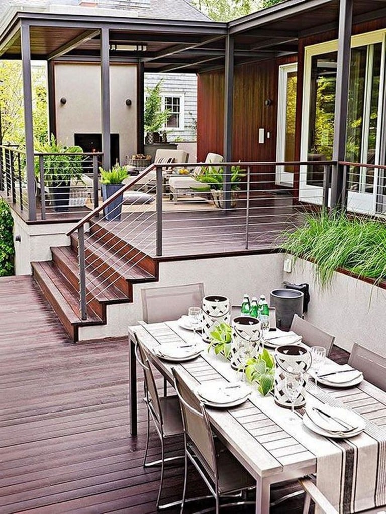 45+ Amazing Backyard Patio Deck Design Ideas