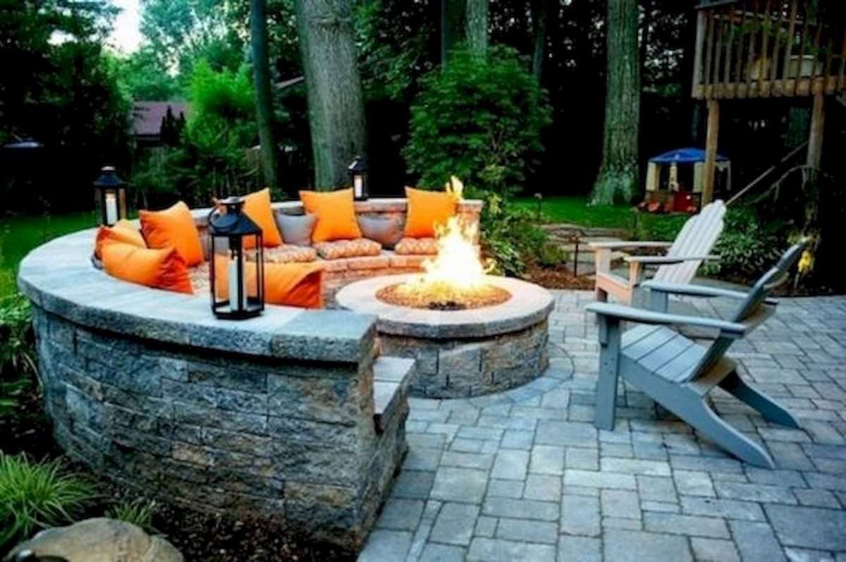 55 Awesome Backyard Fire Pit Ideas For Comfortable Relax (36 ...