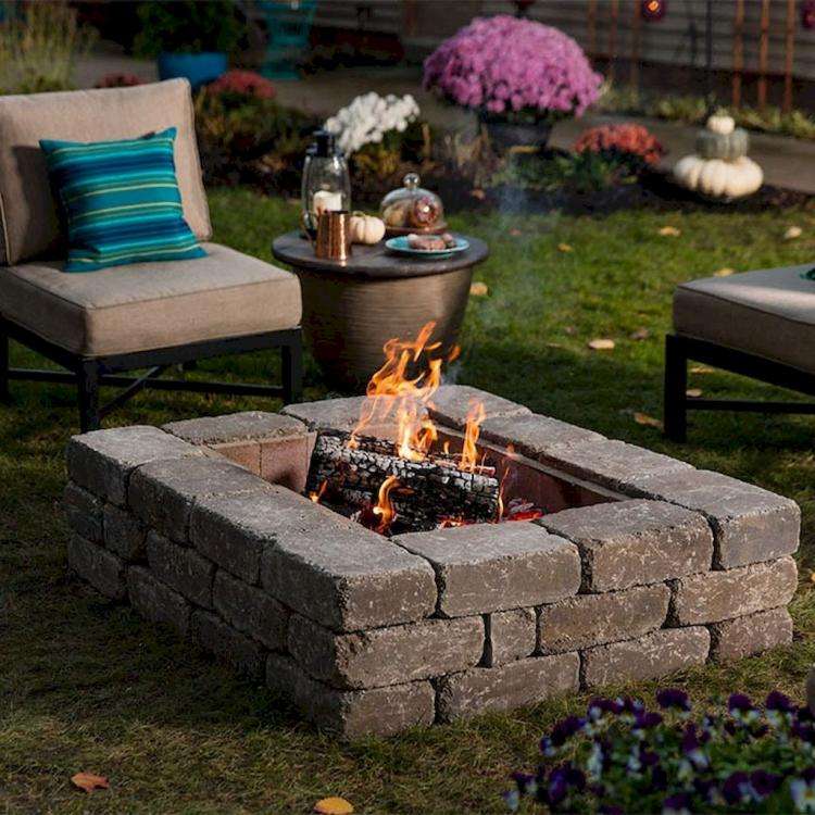65+ Cheap and Easy Backyard Fire Pit and Seating Area
