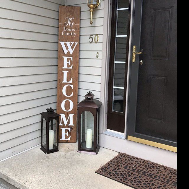 6ft Personalized Welcome Sign with Family Name