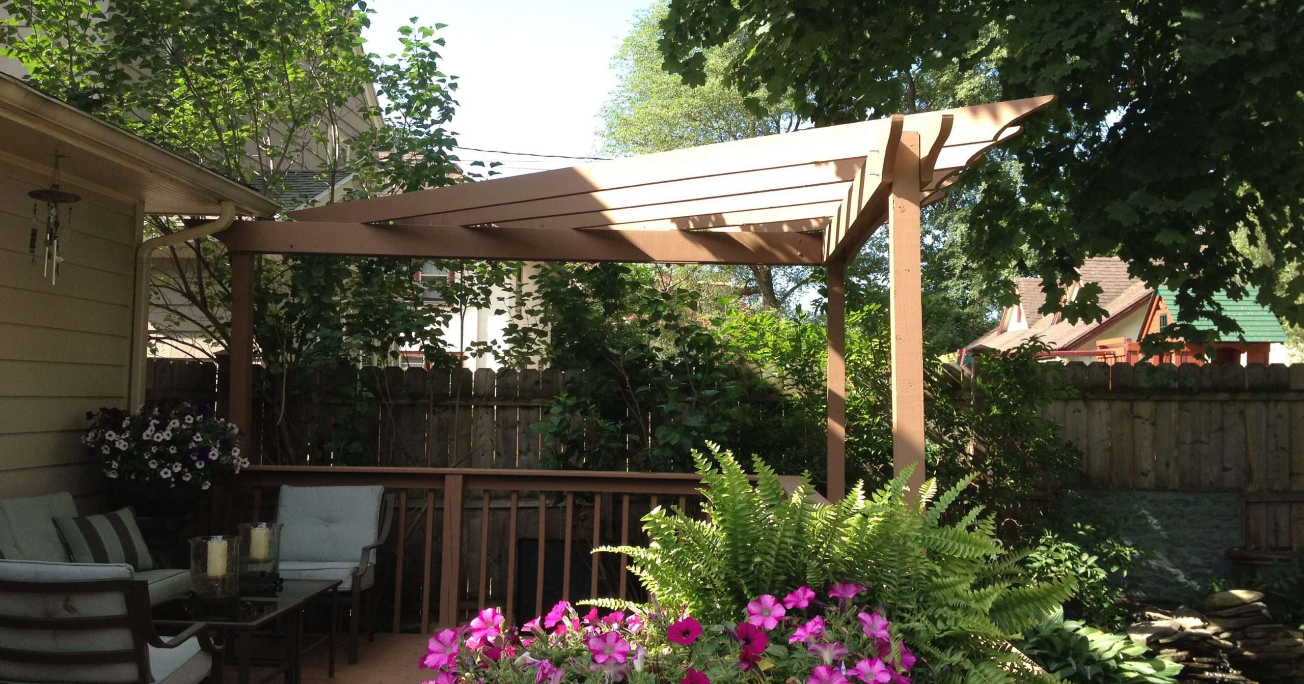Add some shade with a DIY pergola