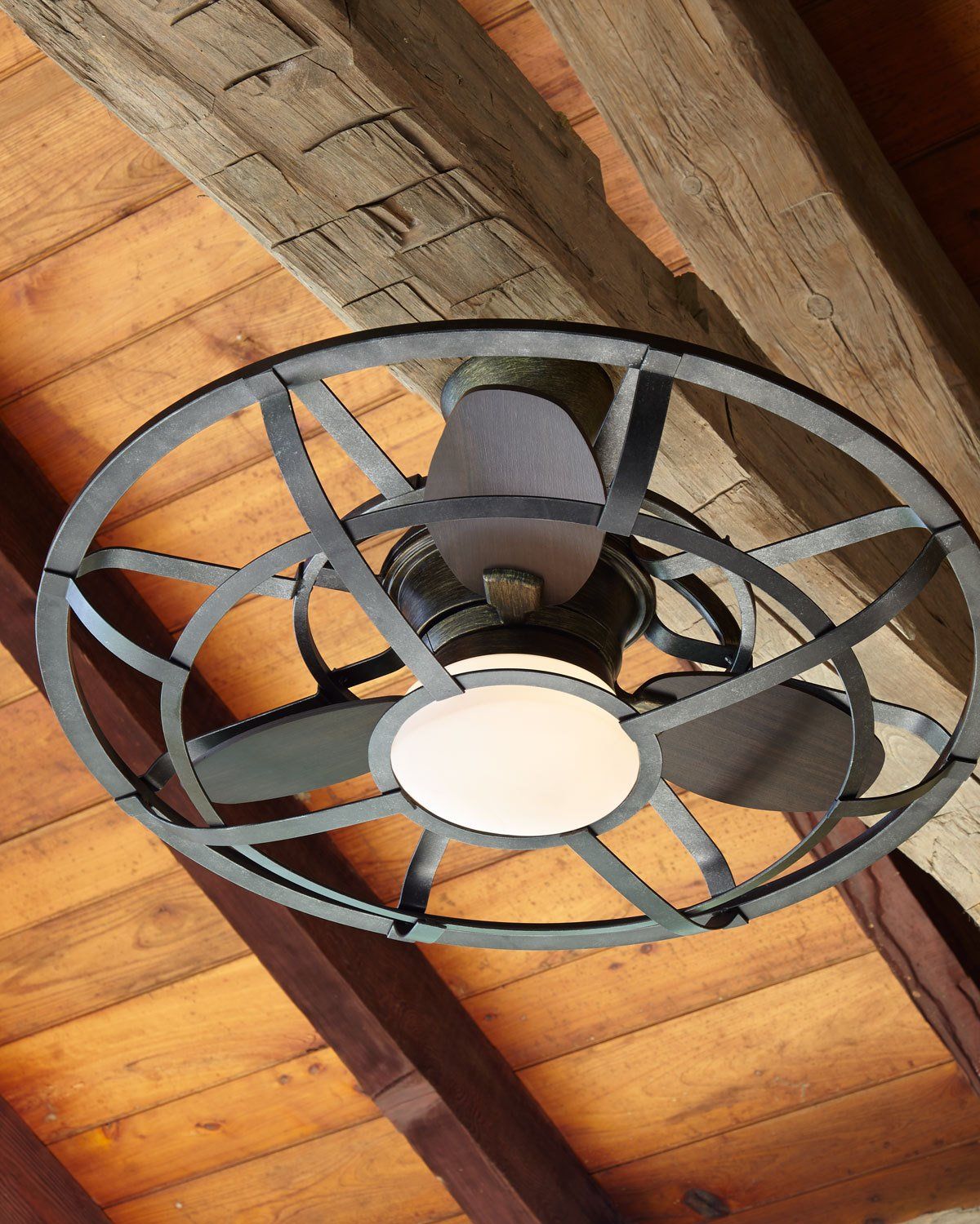 Alsace Outdoor Cage Ceiling Fan in 2021