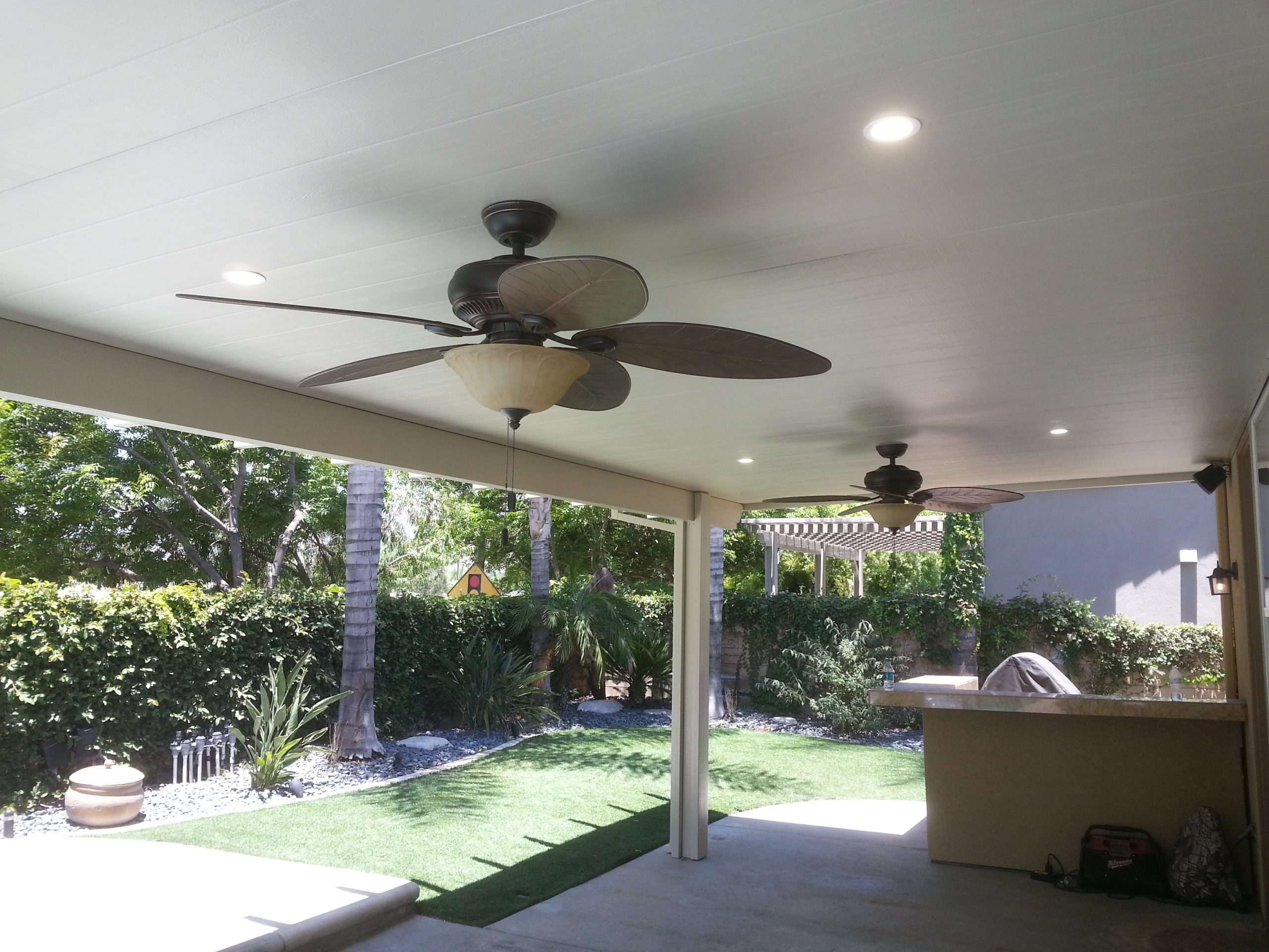 Alumawood Patio and Ceiling Fan Install