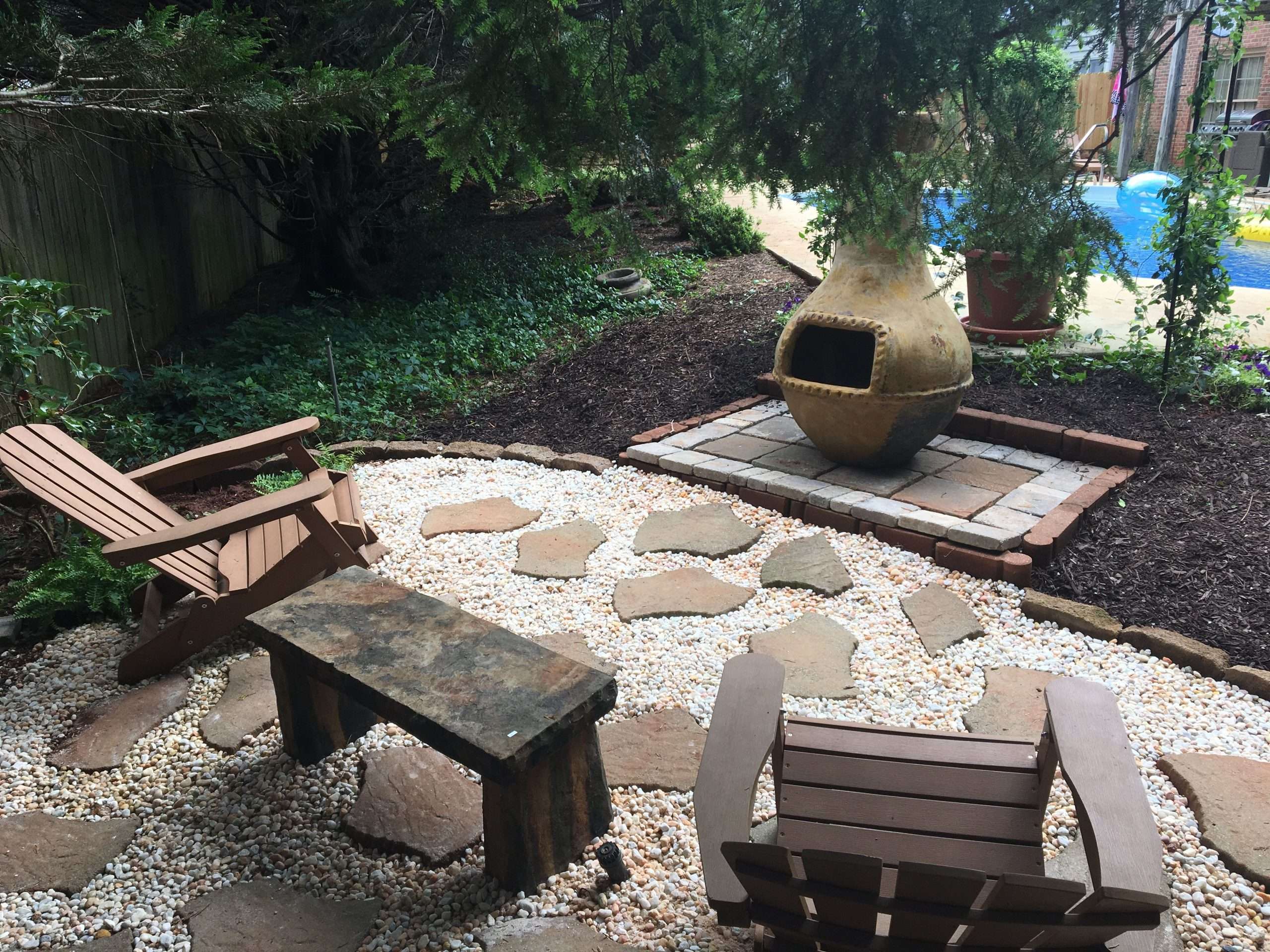 Backyard project. Do it yourself patio.