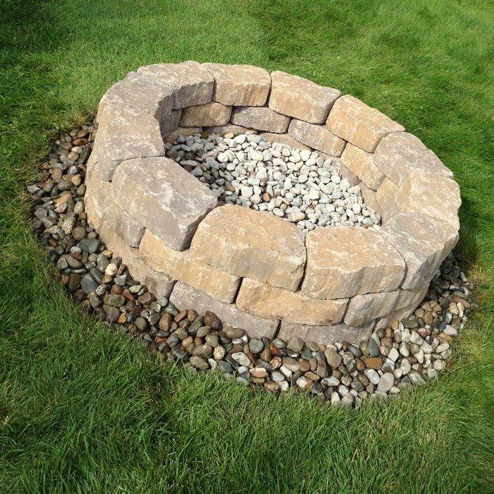 Build a fire pit from cement landscape blocks  DIY projects for everyone!