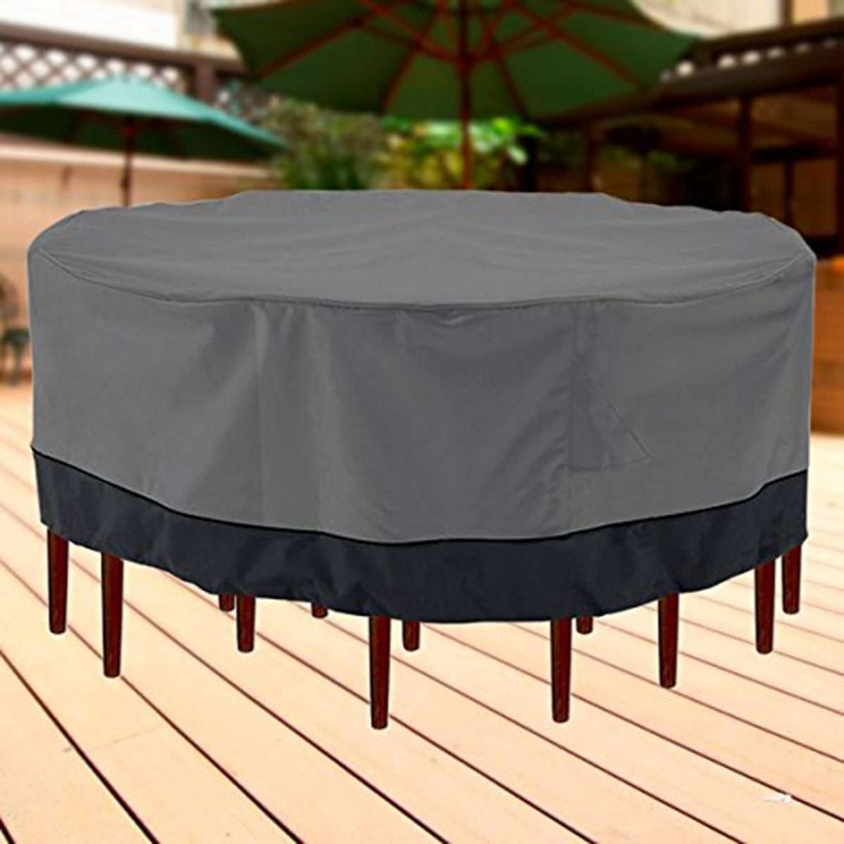 Buy Outdoor Patio Furniture Table and Chairs Cover 108"  Length Dark ...