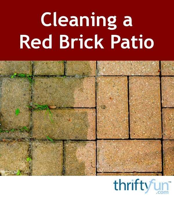 Cleaning a Red Brick Patio