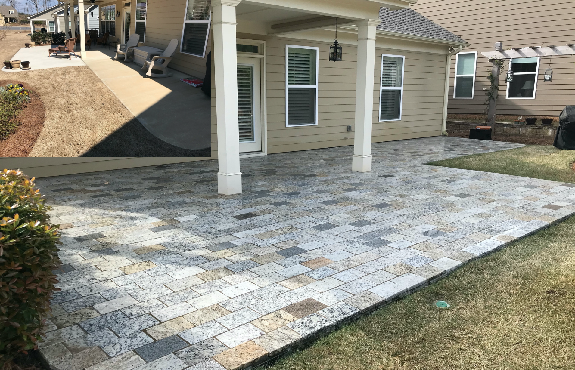 Donât Remove that Concrete Slab! Overlay it with Granite Pavers ...
