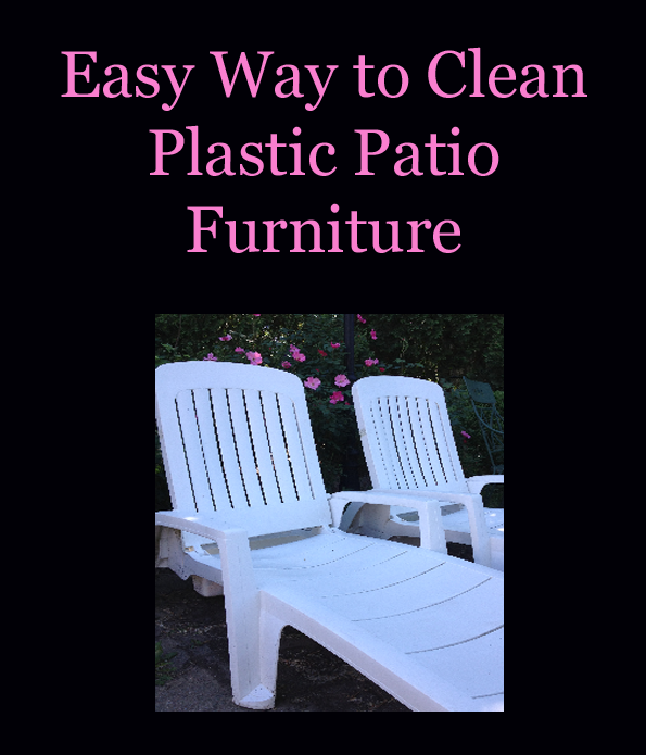 Easy Way to Clean Plastic Patio Furniture