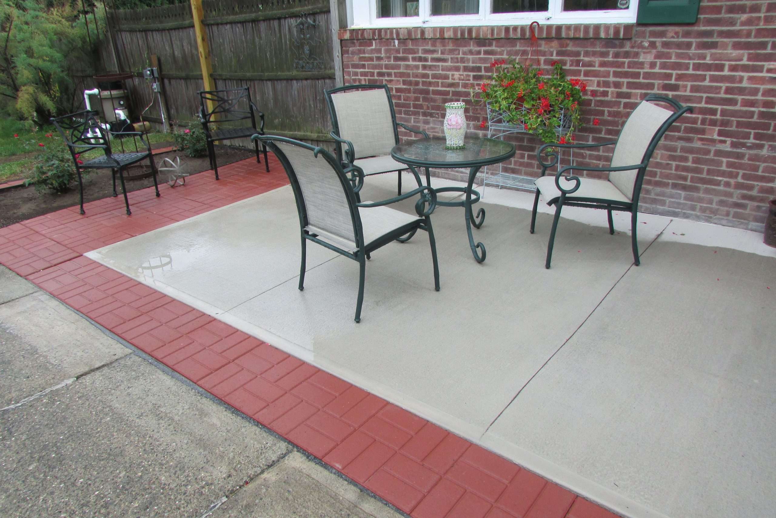 extend patio with pavers