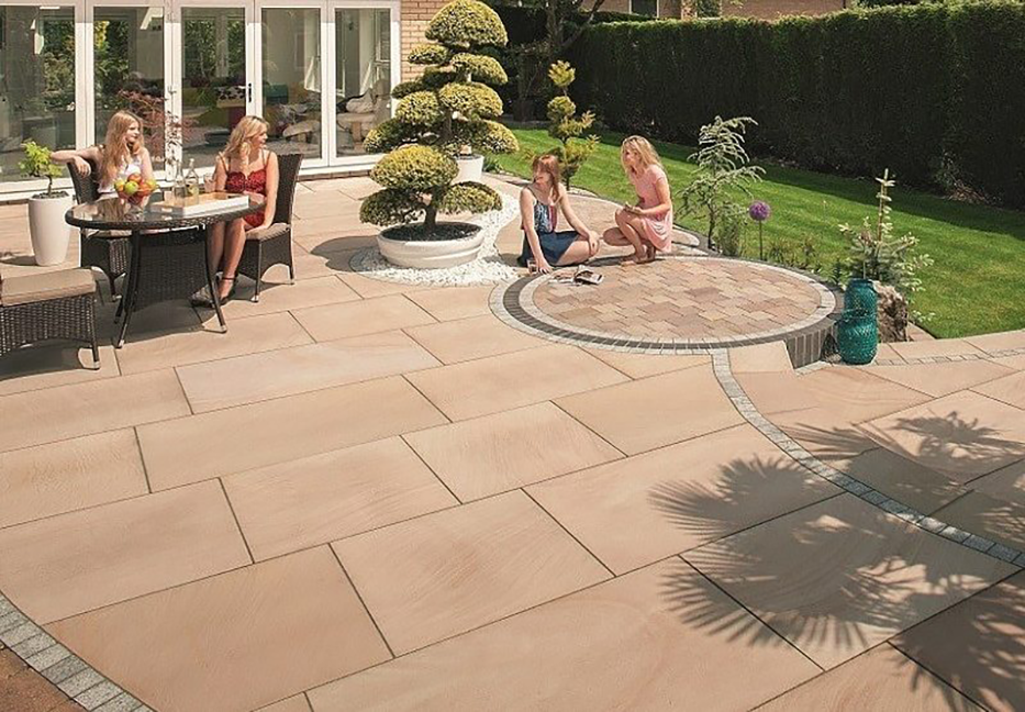 Free patio laying patterns for garden paving slabs ...