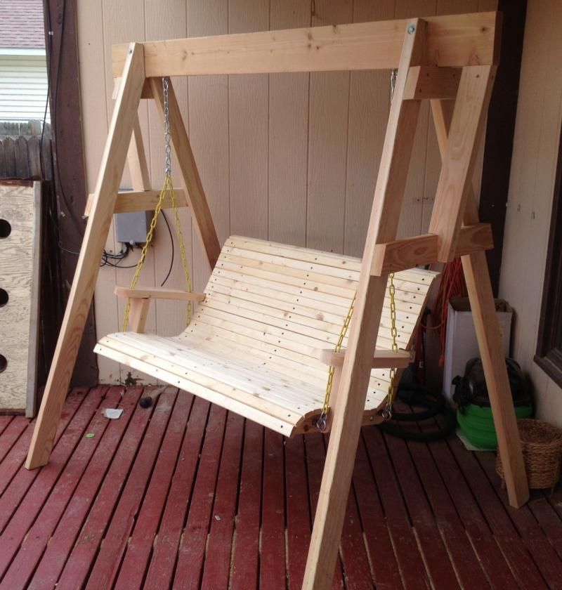 Free Standing Porch Swing Diy #landscapepictures