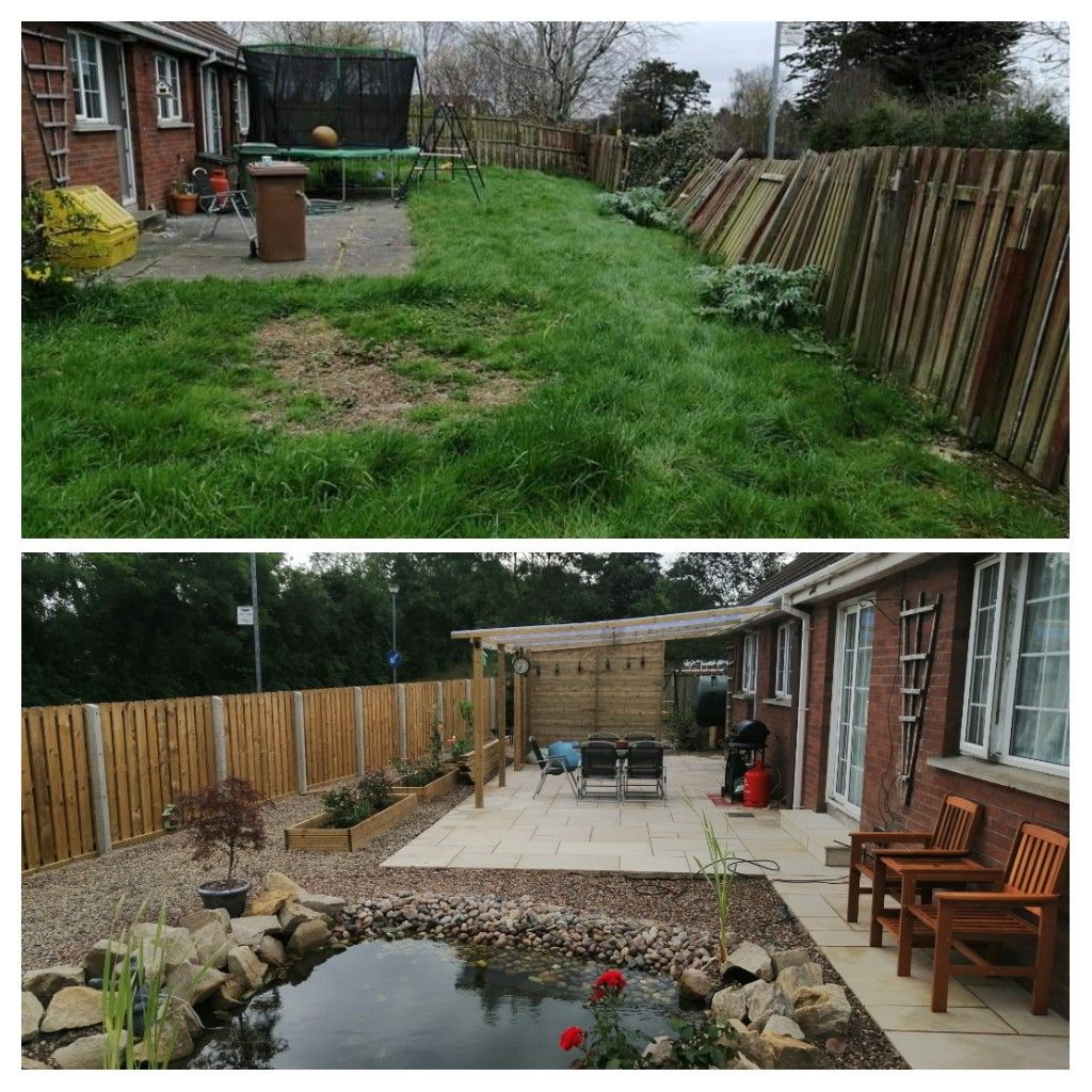 garden makeover before and after
