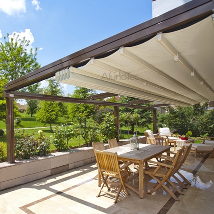 Gazebo With Electric Retractable Roof