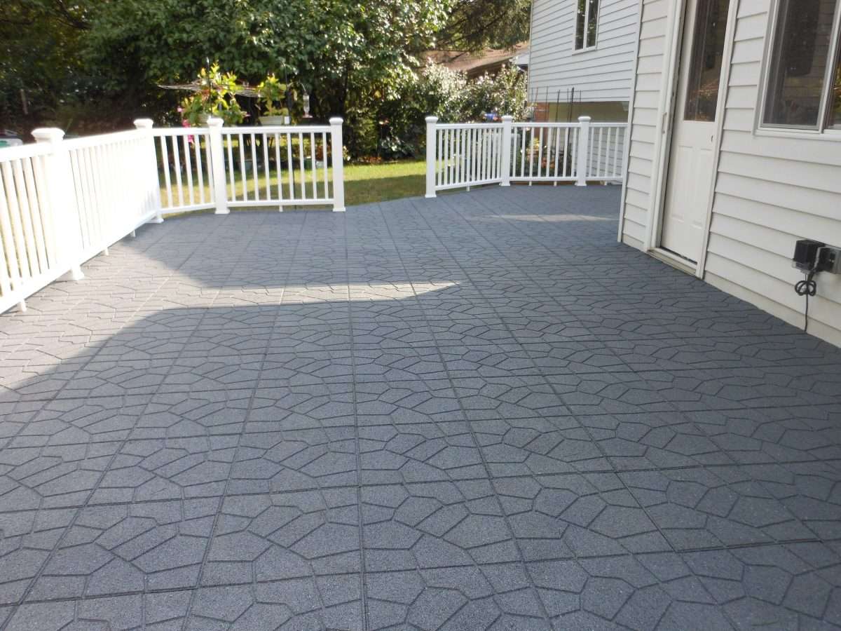 Give your existing deck a facelift with our 100% recycled rubber tiles ...