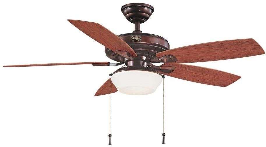 Hampton Bay Gazebo II 52 In Indoor/Outdoor Weathered Bronze Ceiling Fan ...