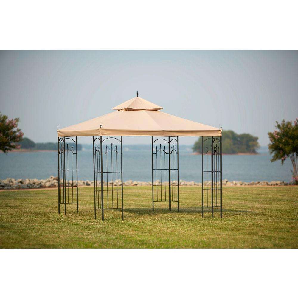 Hampton Bay Replacement Canopy Outdoor Patio for 10 ft. x 10 ft. Arrow ...