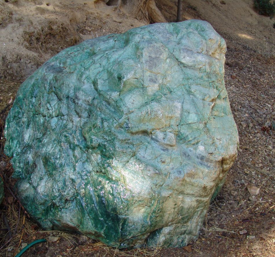 Happy Camp Landscaping Boulders Stunning rare green gem quality rock ...