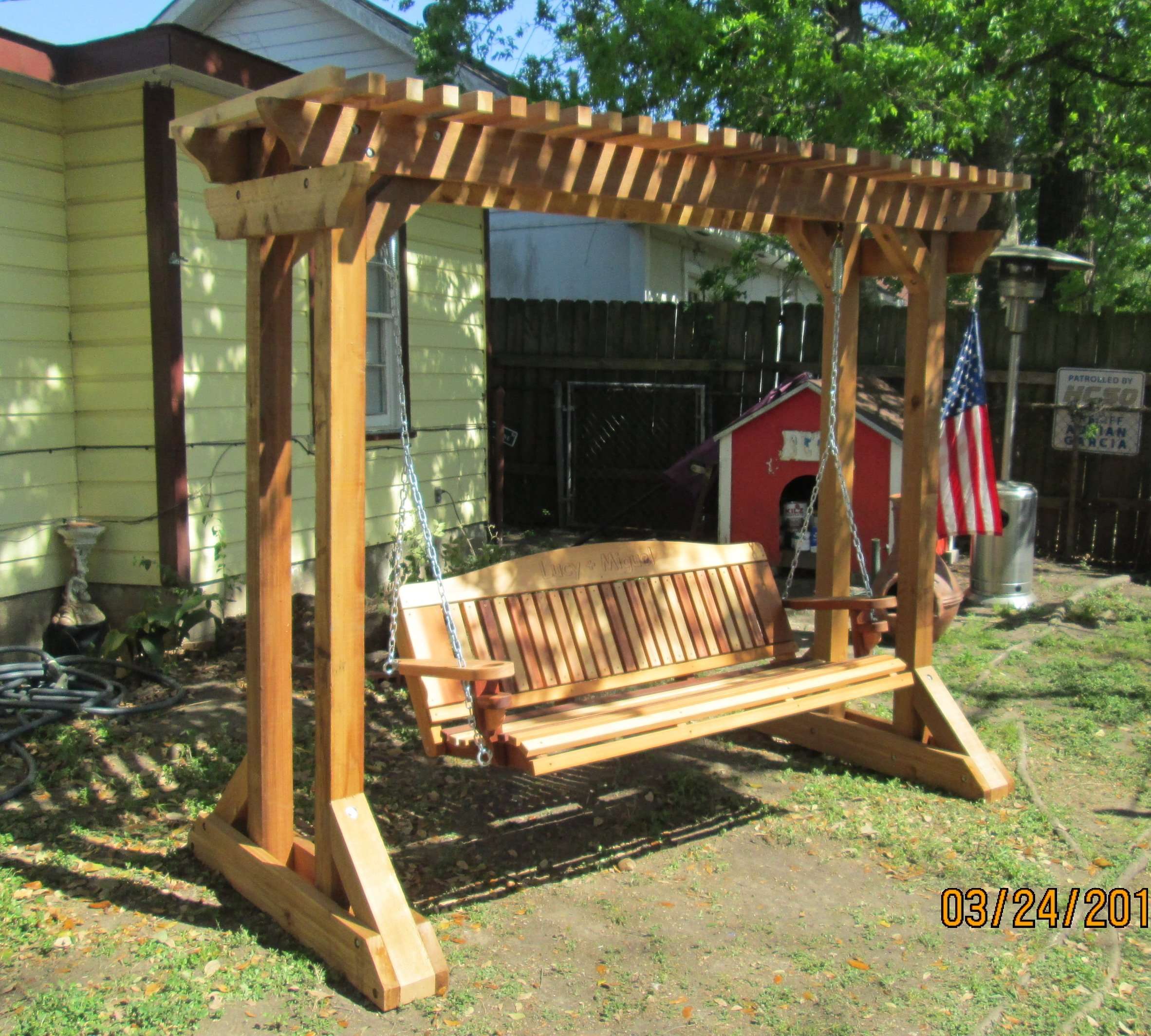 How To Build A Freestanding Porch Swing Frame
