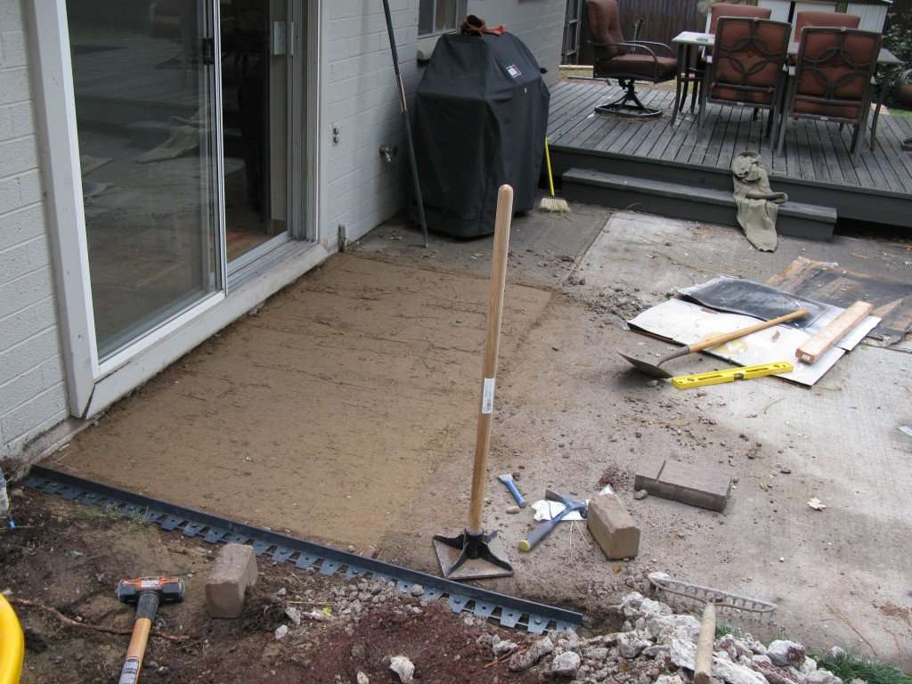 How to Build a Paver Patio on a Cement Slab: Step 2 ...