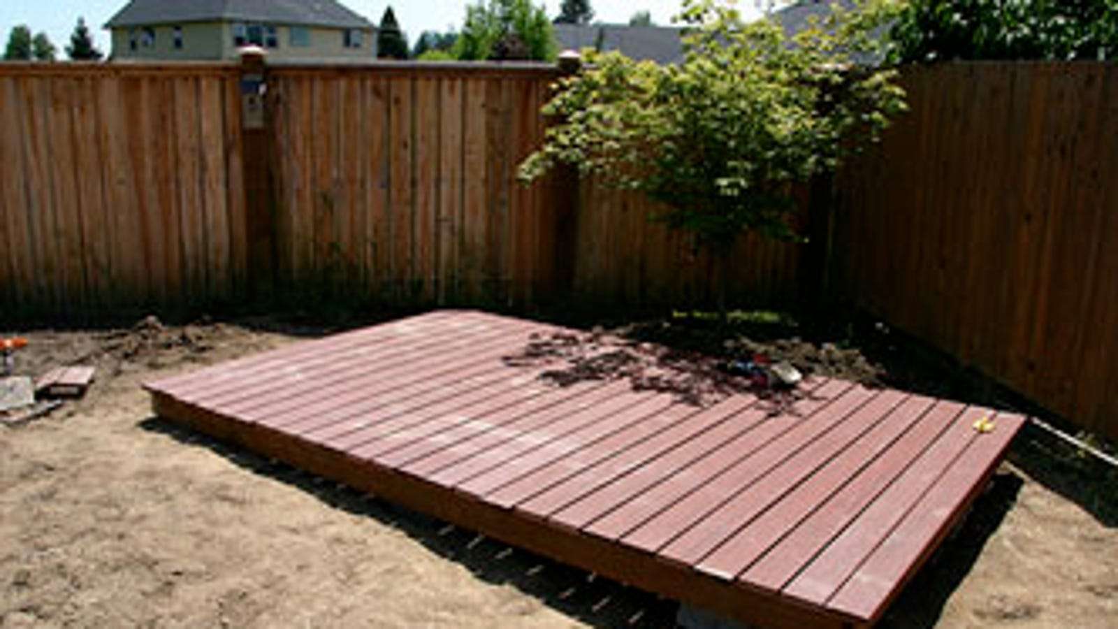 How to build your own backyard deck