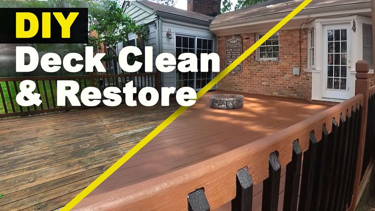 How To Clean and Stain Your Deck. (Make your own cleaner ...