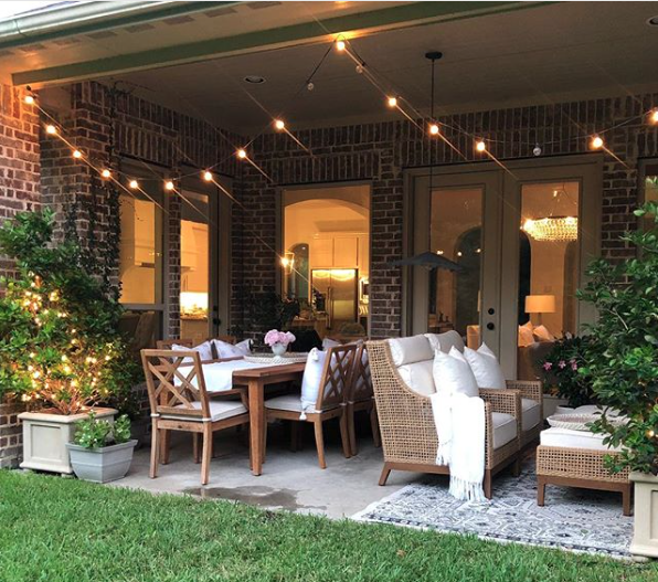 How To Hang String Lights On Covered Patio ...