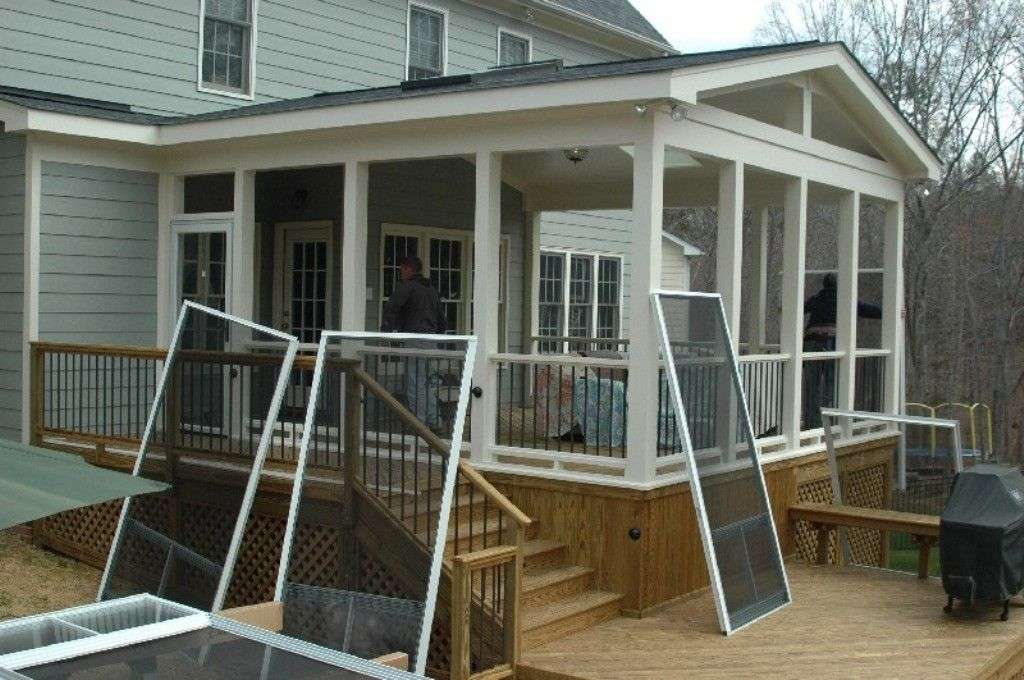 how to make a back screened in porch