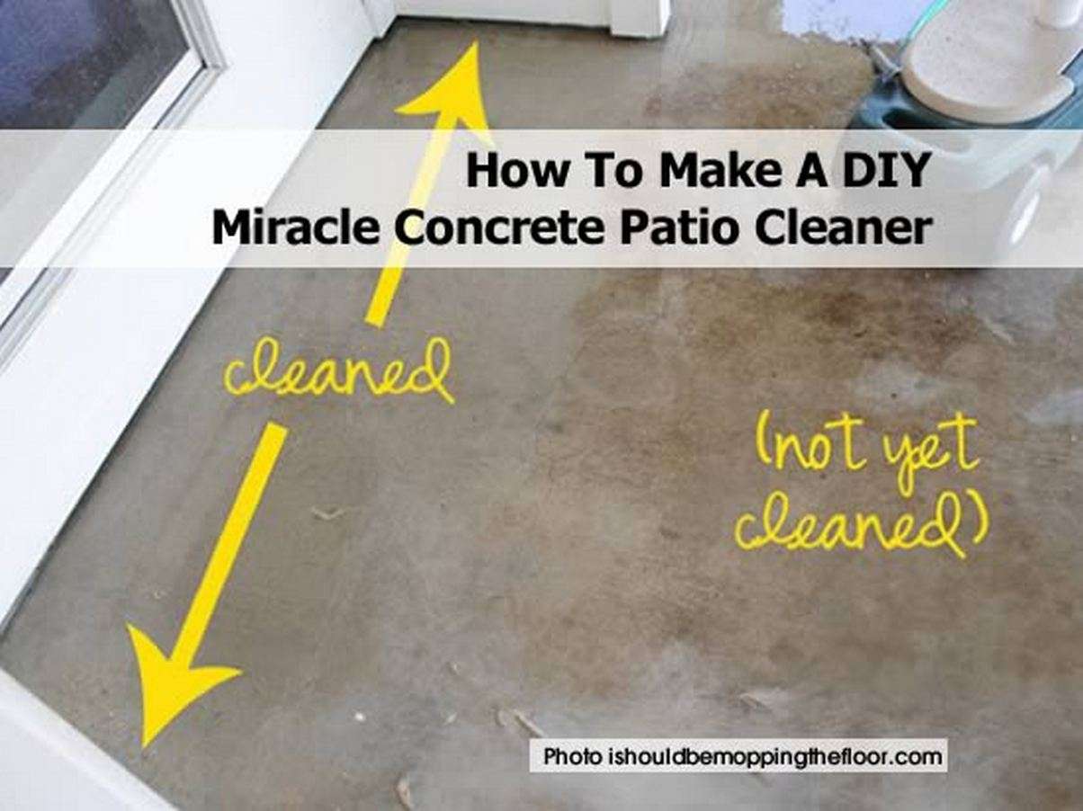 How To Make A DIY Miracle Concrete Patio Cleaner