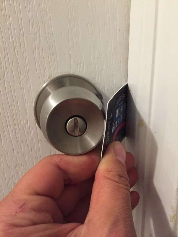 How to open a locked bedroom door without using a key