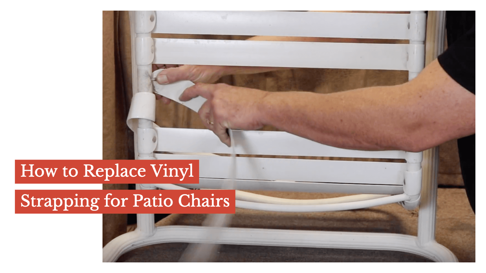 How to Replace Vinyl Strapping for Patio Chairs ...