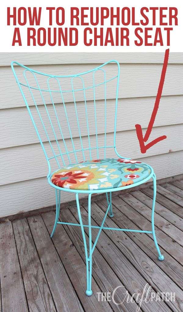 How To Reupholster A Round Chair Seat