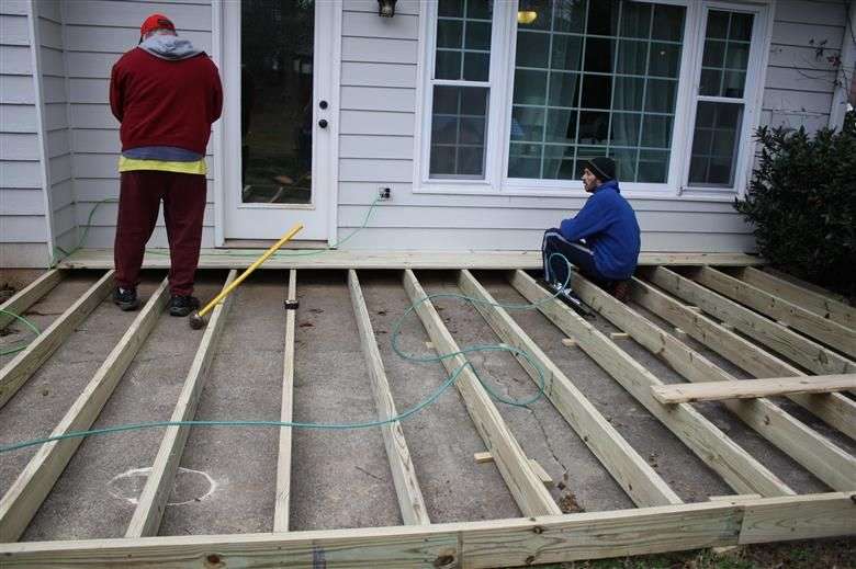 installing a deck over your patio