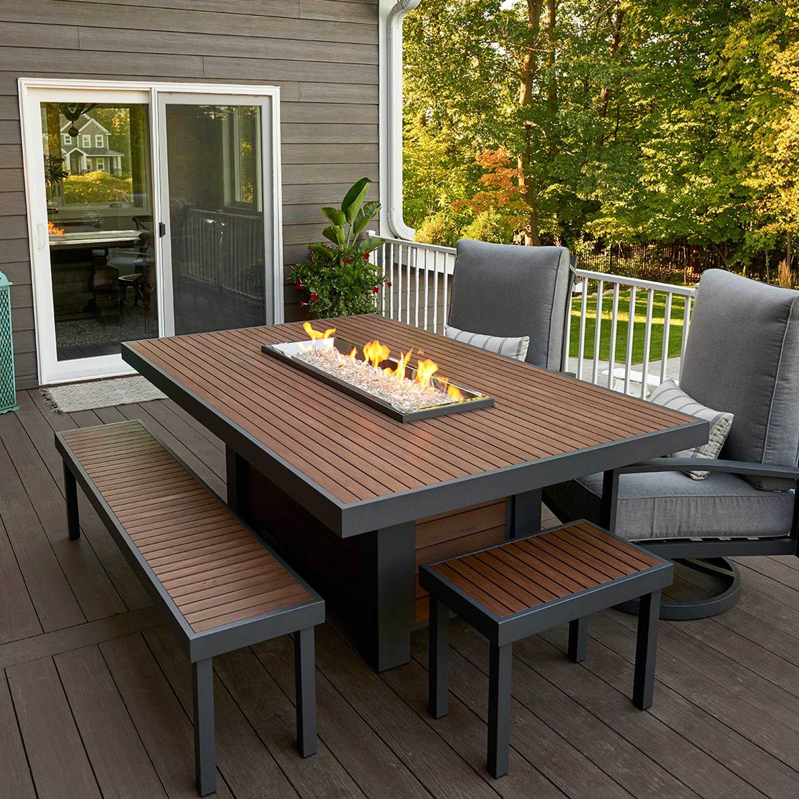 Patio Dining Fire Pit Table - LoveMyPatioClub.com