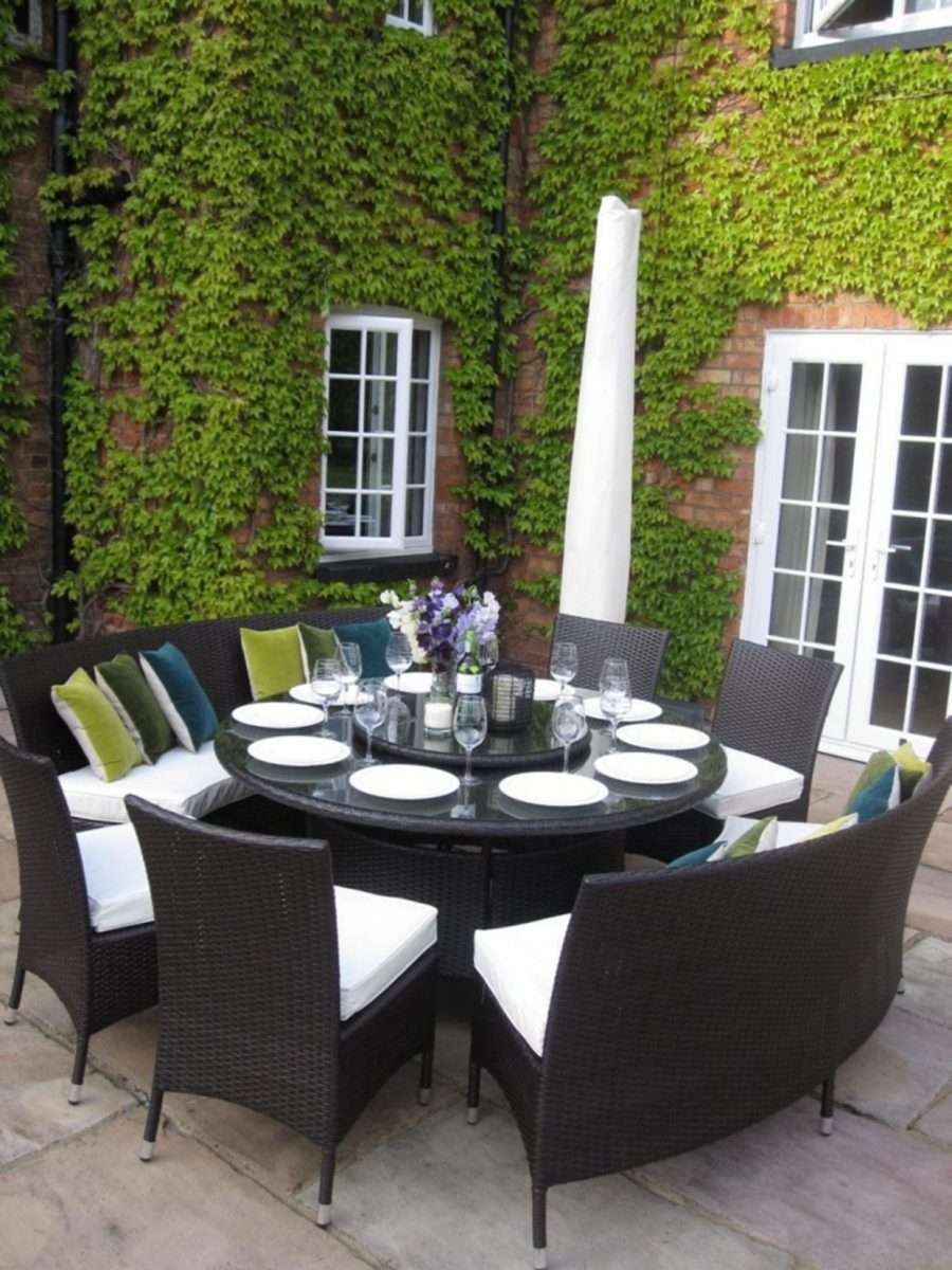 Large Round Outdoor Dining Table