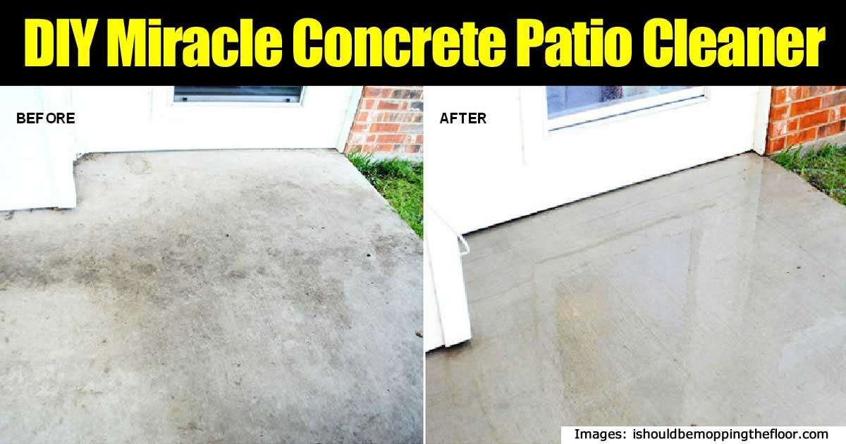 Make Your Own Miracle Concrete Patio Cleaner