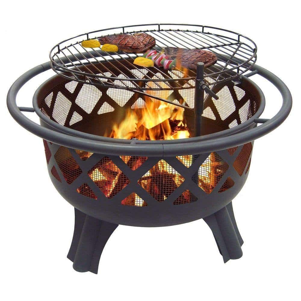outdoor fire pit grill