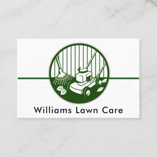 Personalize Lawn Care Mowing Garden 100 Business Card