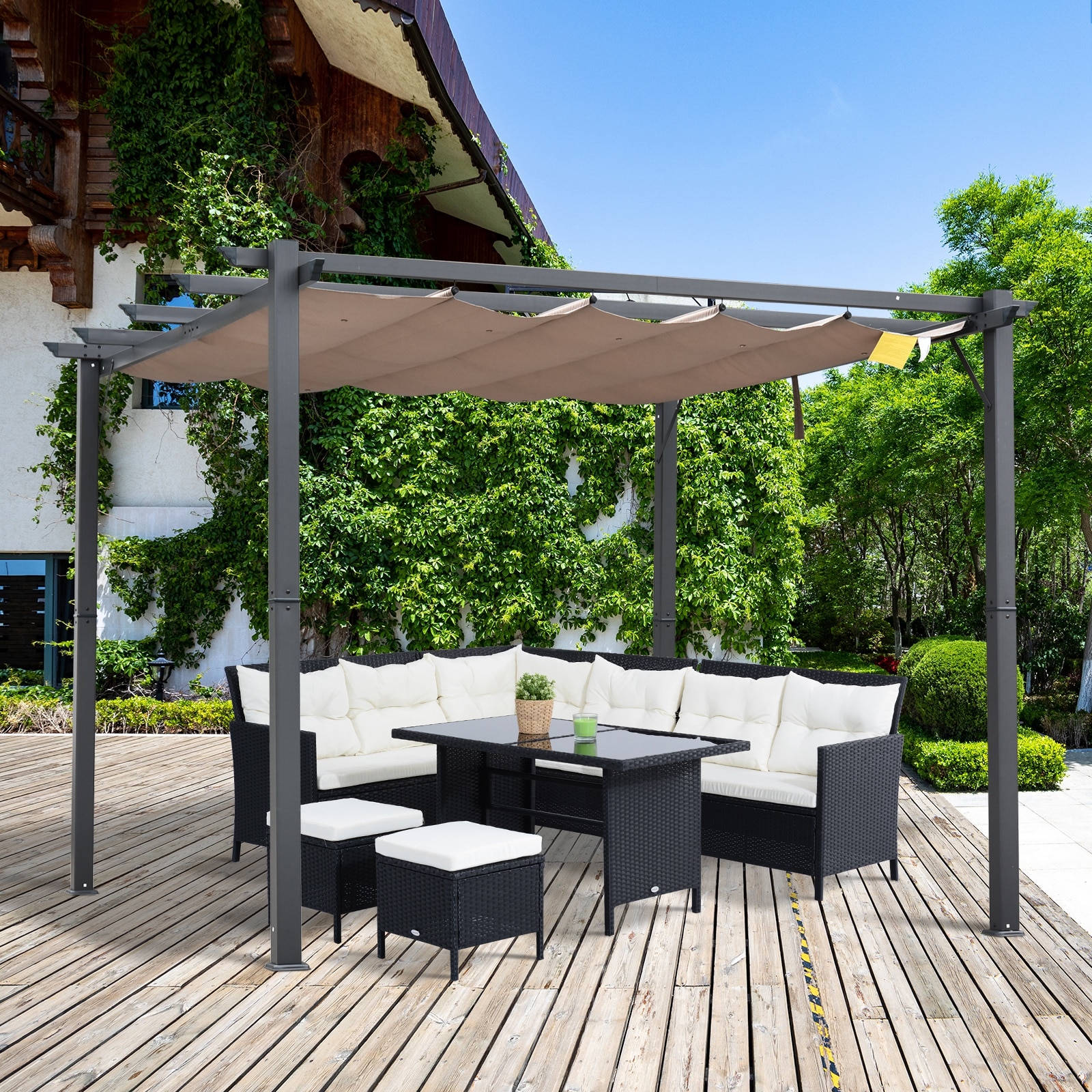 Retractable Canopy For Garden