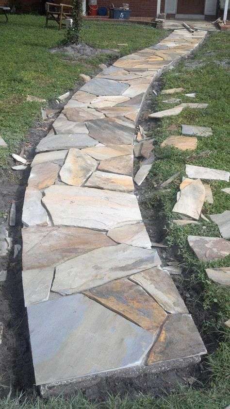 Review How to Install Flagstone Patio
