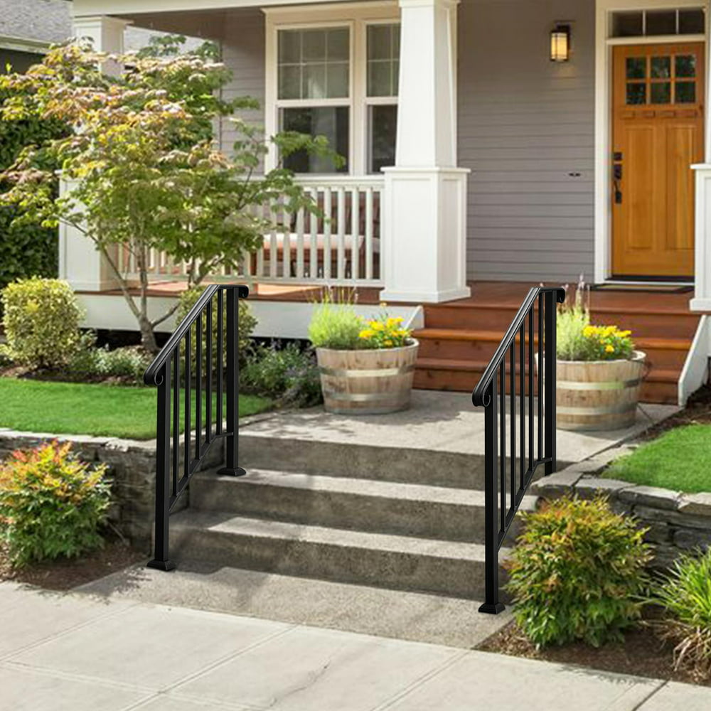 SalonMore Handrail Picket #2 Fits 2 or 3 Steps Matte Black Stair Rail ...
