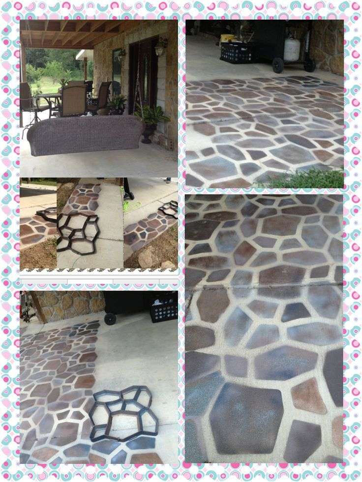 spray paint concrete floor