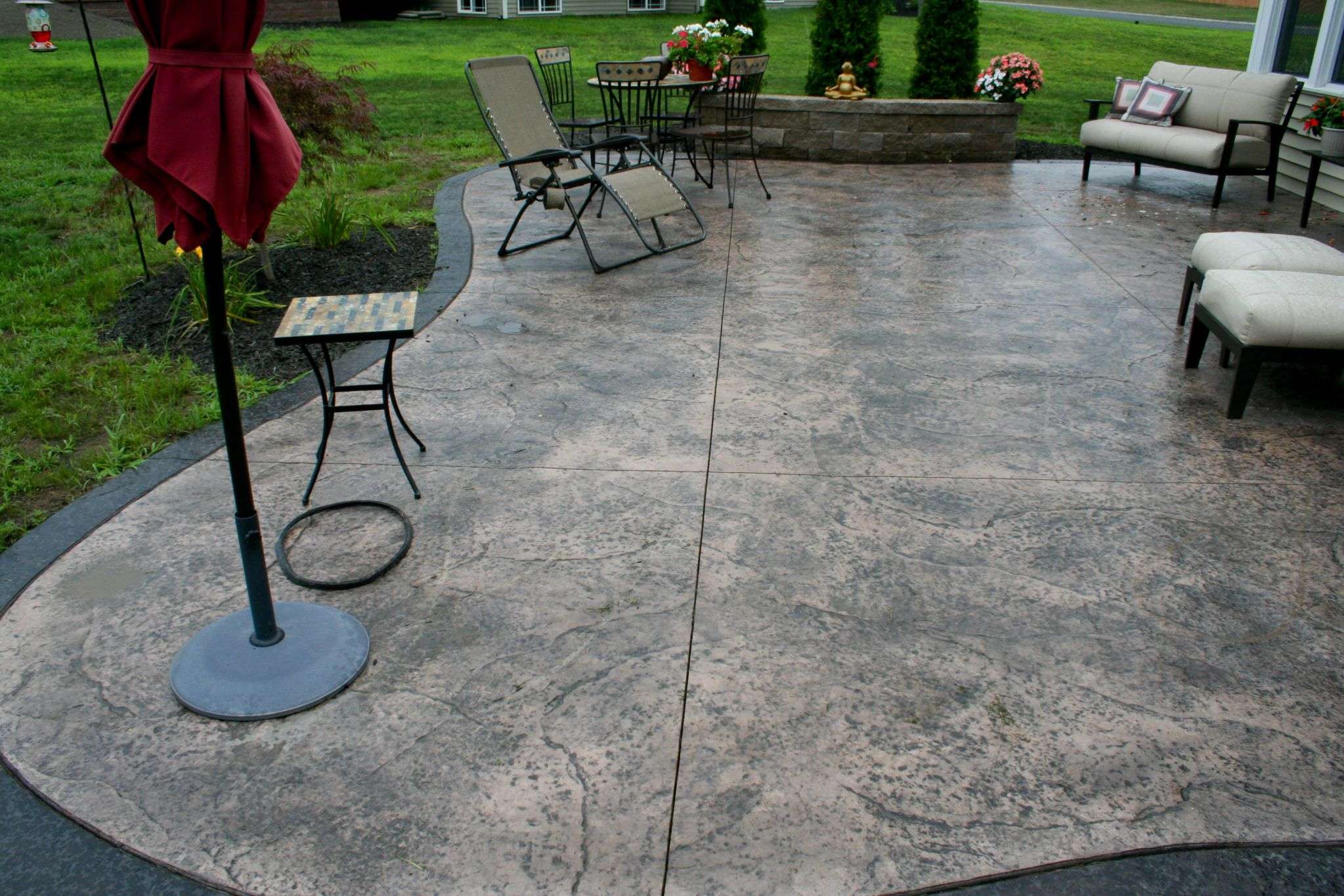Stamped Concrete Patio Saving Much of Your Budget