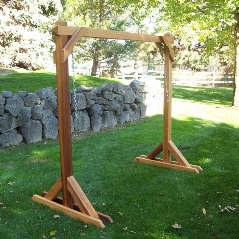 Wood Country Red Cedar Outdoor Swing Frame  ThePorchSwingCompany.com