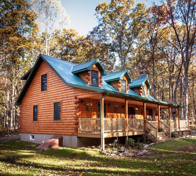 Wrap Around Porch Log Cabin : 30 Beautiful Log Home Plans With Country ...